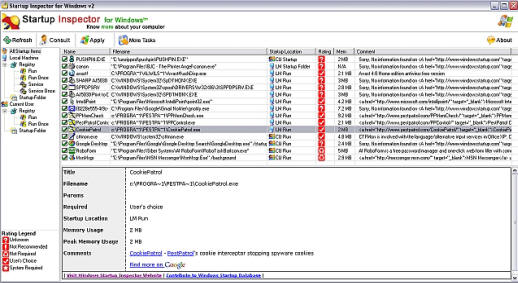 Startup Inspector for Windows screenshot