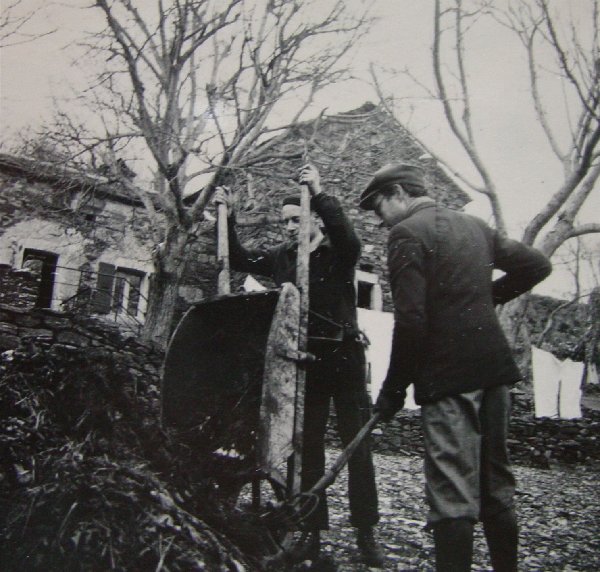 Hard Work at Lafont, Near Vialas France (1940)